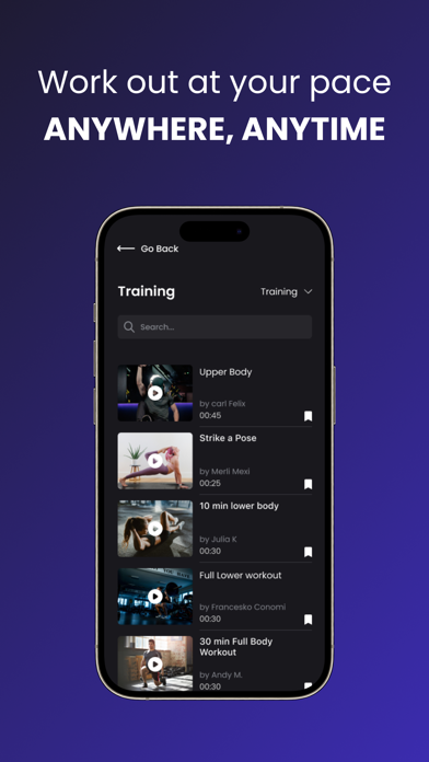 Onemor: Workout & Fitness App Screenshot
