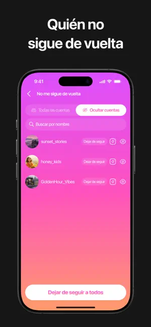 No Seguidores - FollowHub iPhone screenshot 6