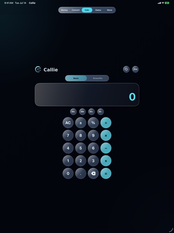 Callie - All in One Calculator iPad screenshot