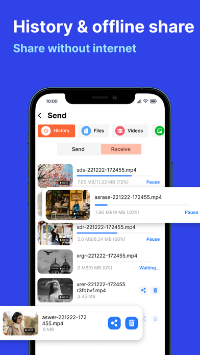 Zinshot: File Sharing Screenshot