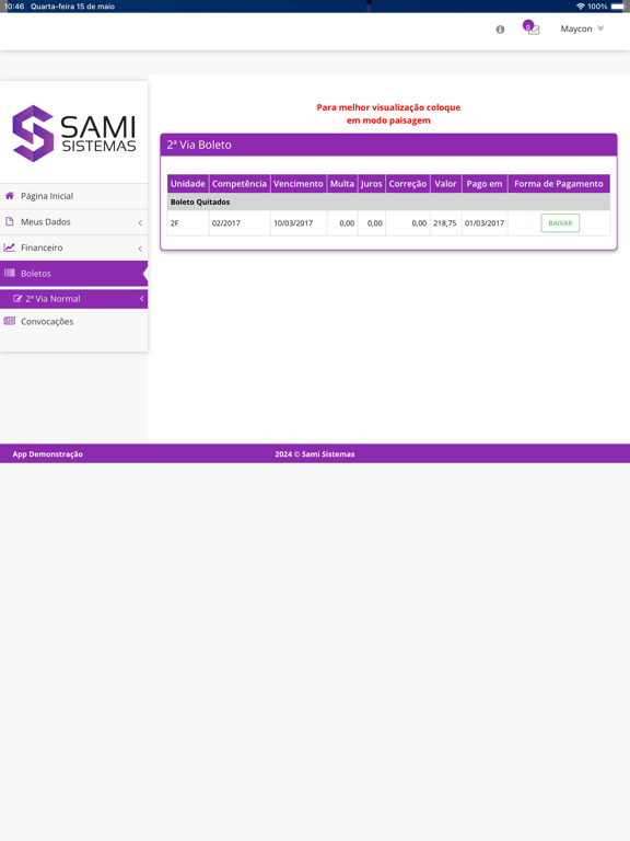 Screenshot #4 pour Sami Condomínios