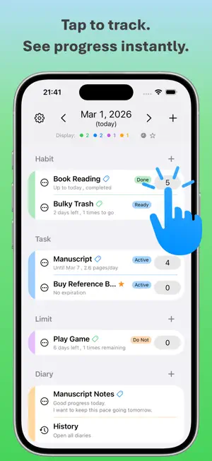 HabiDone: Habits, Tasks, Diary screenshot 3