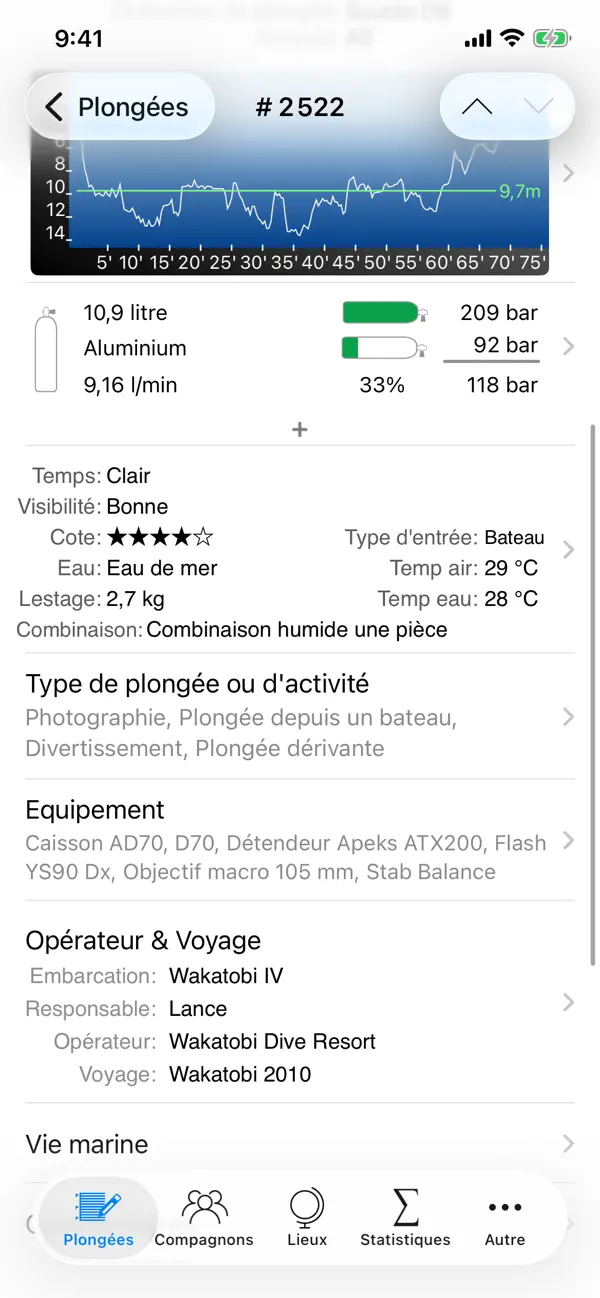 Screenshot #3 pour Dive Log
