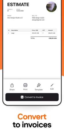 Invoice Maker: Invio iPhone screenshot