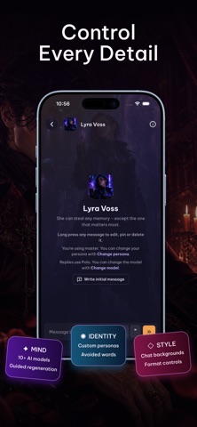 Lore - AI Persona Chat Screenshot 6 of 7