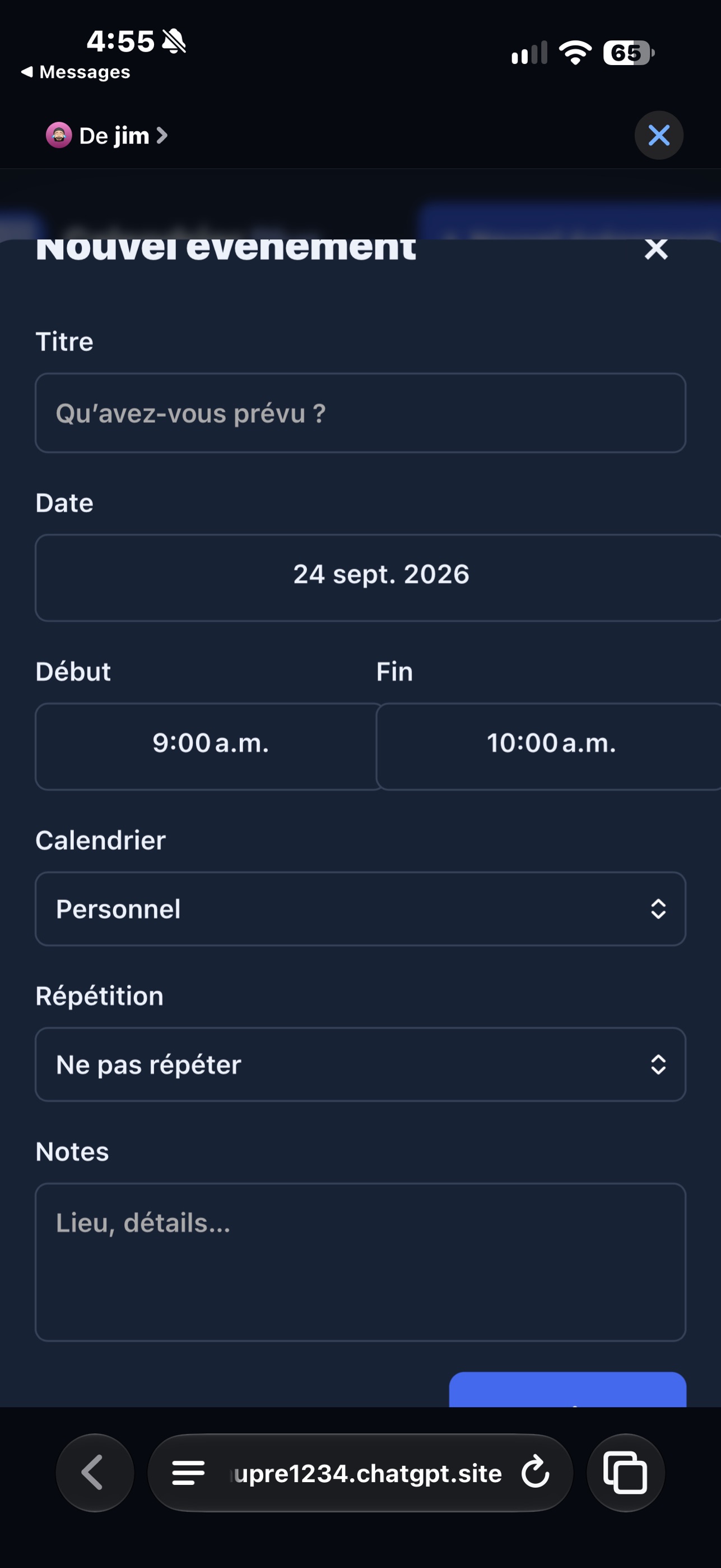 Screenshot 3 of Calendrier Plus