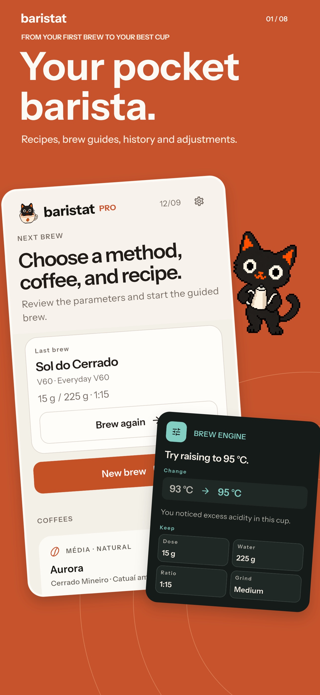 Screenshot 1 of Baristat: Coffee Brew Guide
