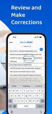 PenToPrint Handwriting to PDF iPhone screenshot