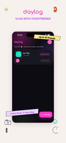 Daylog with Friends Screenshot 1 of 3