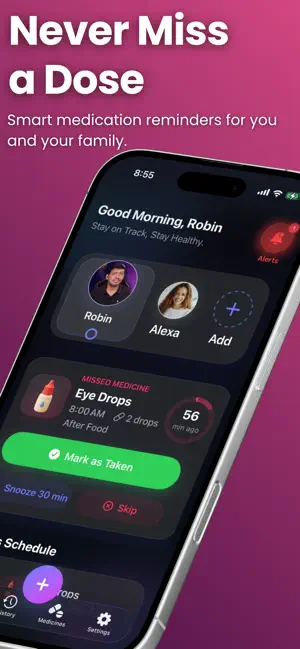 Kevio: Medicine Reminder screenshot 1