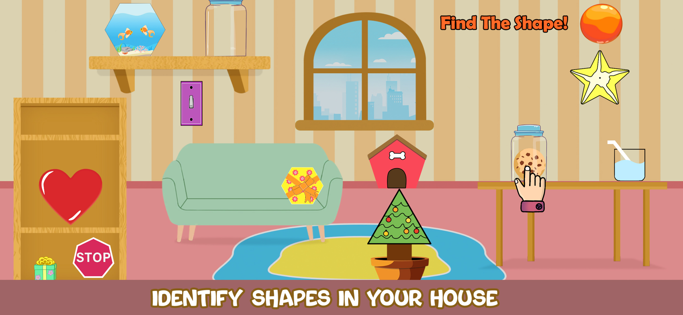 Shapes & matching games kids