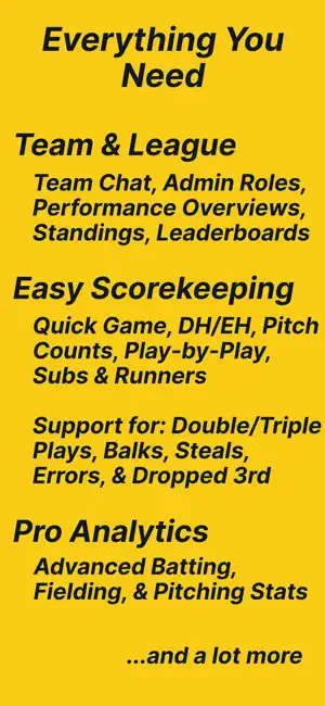 ScoreBook Baseball Scoring App screenshot 3