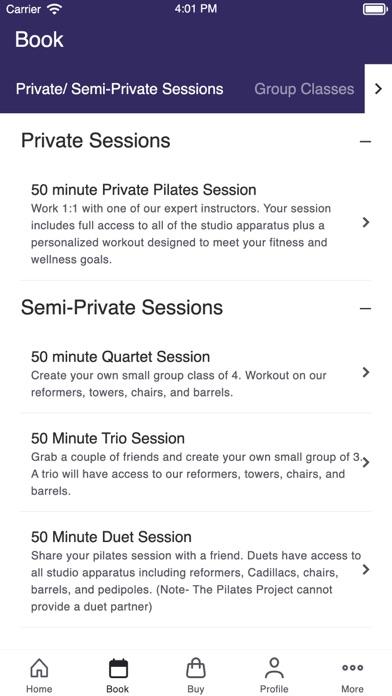 The Pilates Project Screenshot