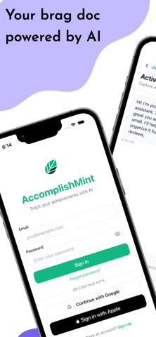 AccomplishMint - Brag Doc AI Screenshot 1 of 5