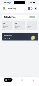 RideHailing Driver App screenshot
