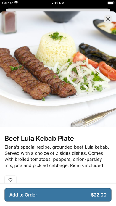 Elenas Mediterranean iPhone screenshot 3 - Food & Drink app