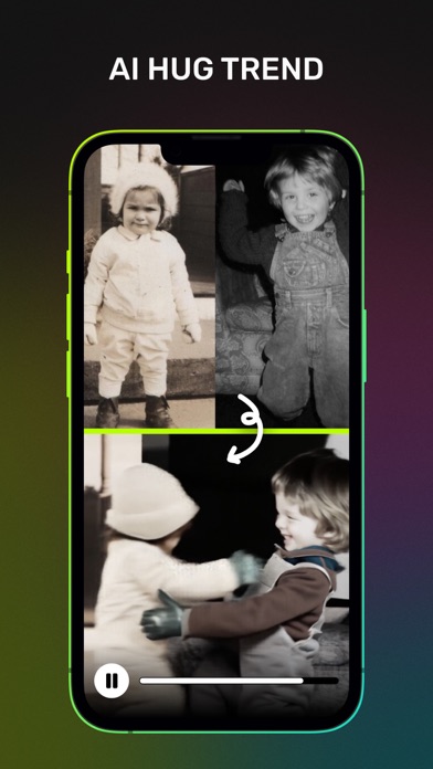 CloneAI - AI Hug Video Maker Screenshot 1 - AppWisp.com CloneAI - AI Hug Video Maker Screenshot 1 - AppWisp.com