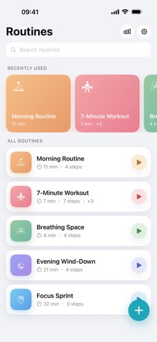 Just One Minute: Routine Timer Screenshot 1 of 6