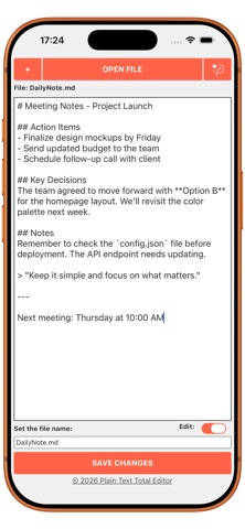 Plain Text Total Editor screenshot