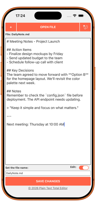 Plain Text Total Editor Screenshot 3 of 3