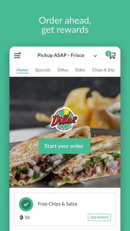 Dillas Quesadillas Rewards