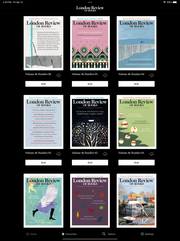 London Review of Books iPad app afbeelding 4