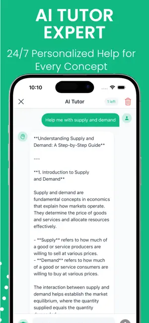 Economics AI: Homework Helper screenshot 3