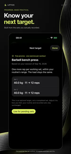 Liftics: Gym Workout Tracker screenshot 2