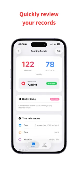 Blood Pressure Tracker: PBLOD screenshot 2