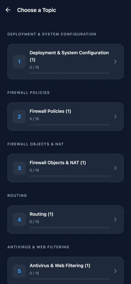 FCP FortiGate Admin Prep screenshot 2
