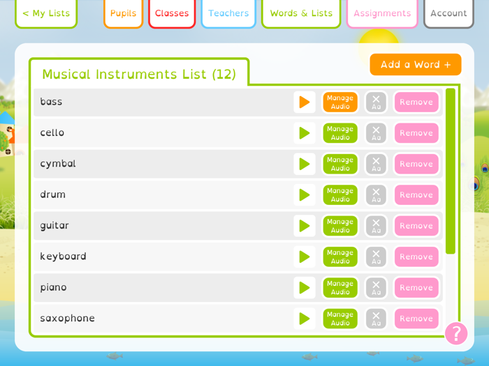 Squeebles Spelling Connect