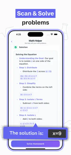 AI Homework Helper - ScanSolve screenshot 1
