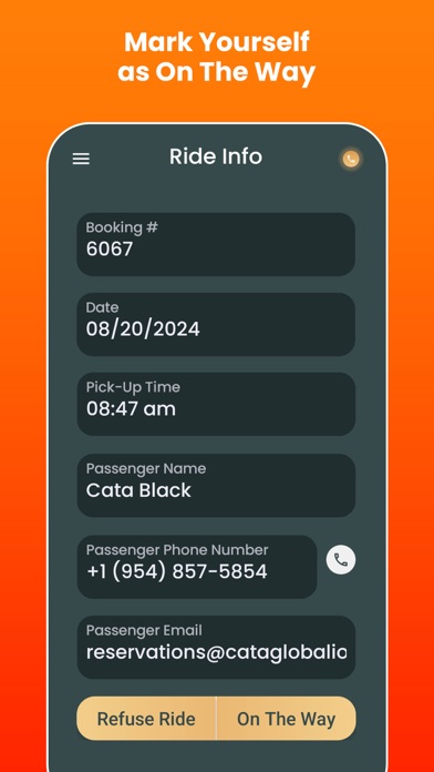 Cata Global Chauffeur Screenshot