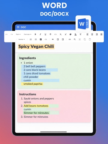 Offline Office: Doc PDF & Scan iPad screenshot