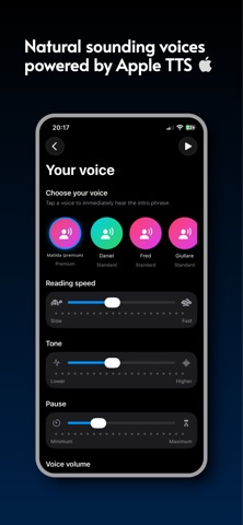 Offline AudioBook: VoiceReader iPhone screenshot