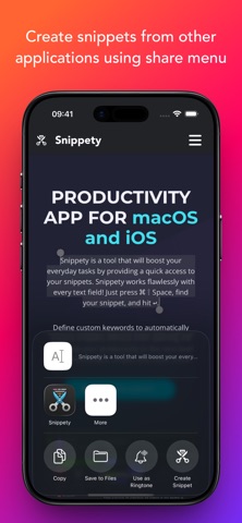 Snippety - Snippets Manager Screenshot 8 of 9