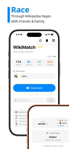 WikiMatch - Wiki Race Game Screenshot 1 of 7