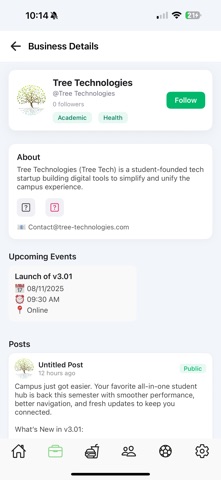 Rooted: University Hub screenshot
