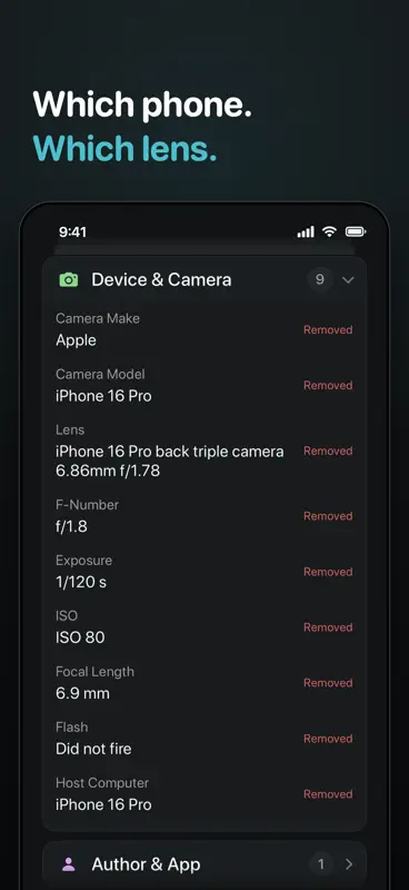 Metastrip - EXIF Remover screenshot 6 of 9