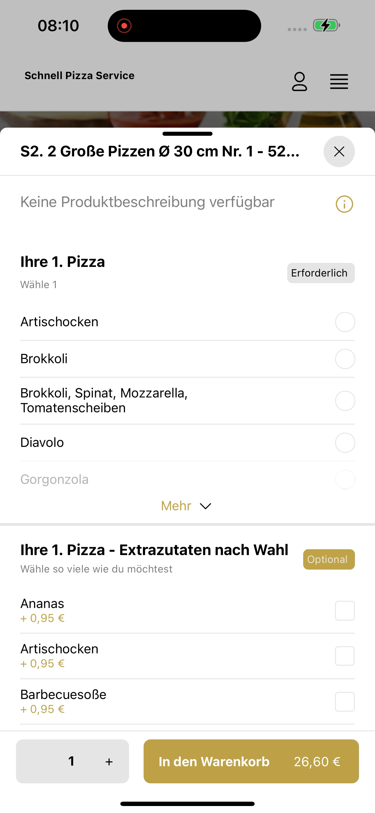 Schnell Pizza Service screenshot 7