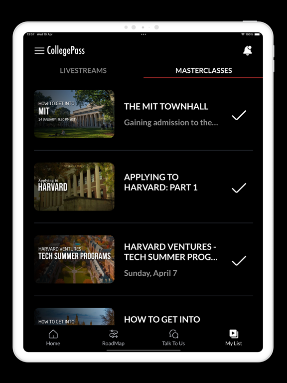 CollegePass iPad screenshot 6 - Education app
