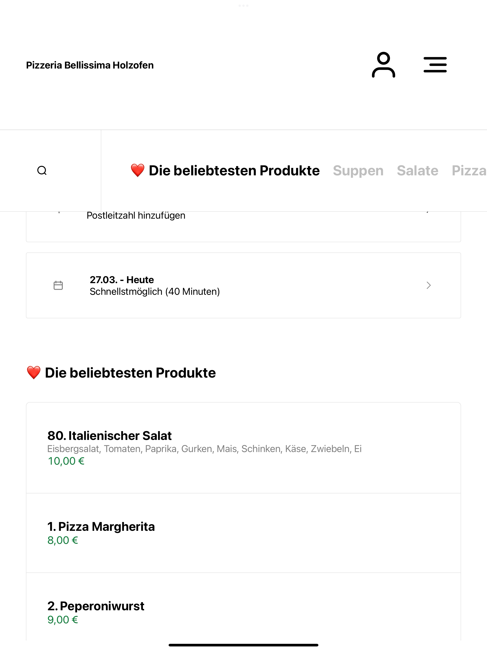 Pizzeria Bellissima Holzofen screenshot 7