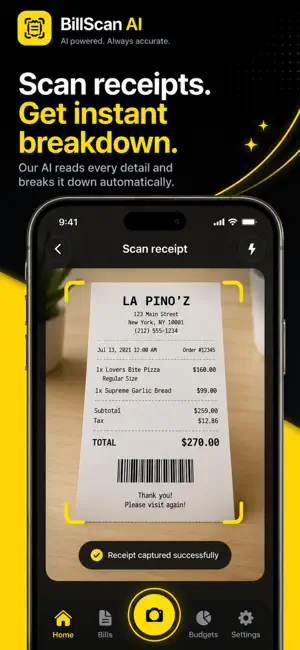 Billscan Ai: Receipt Scanner screenshot 2