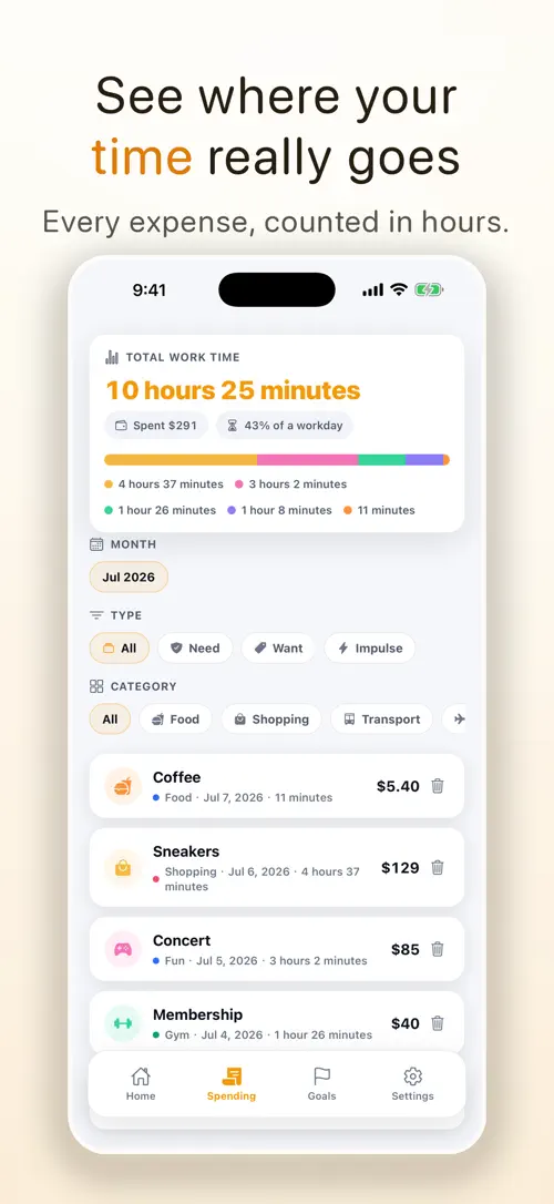 HoursTag screenshot 2