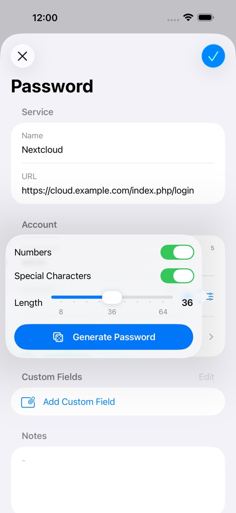 Passwords for Nextcloud - Productivity App | MWM