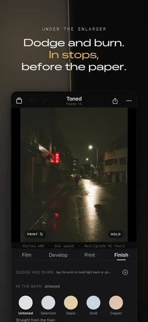 Toned: Halation & Darkroom screenshot 4