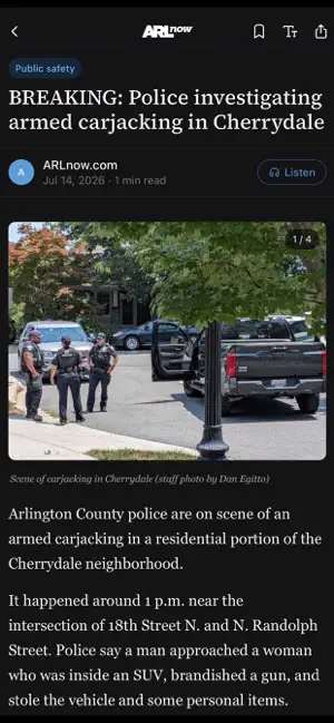 ARLnow screenshot 3