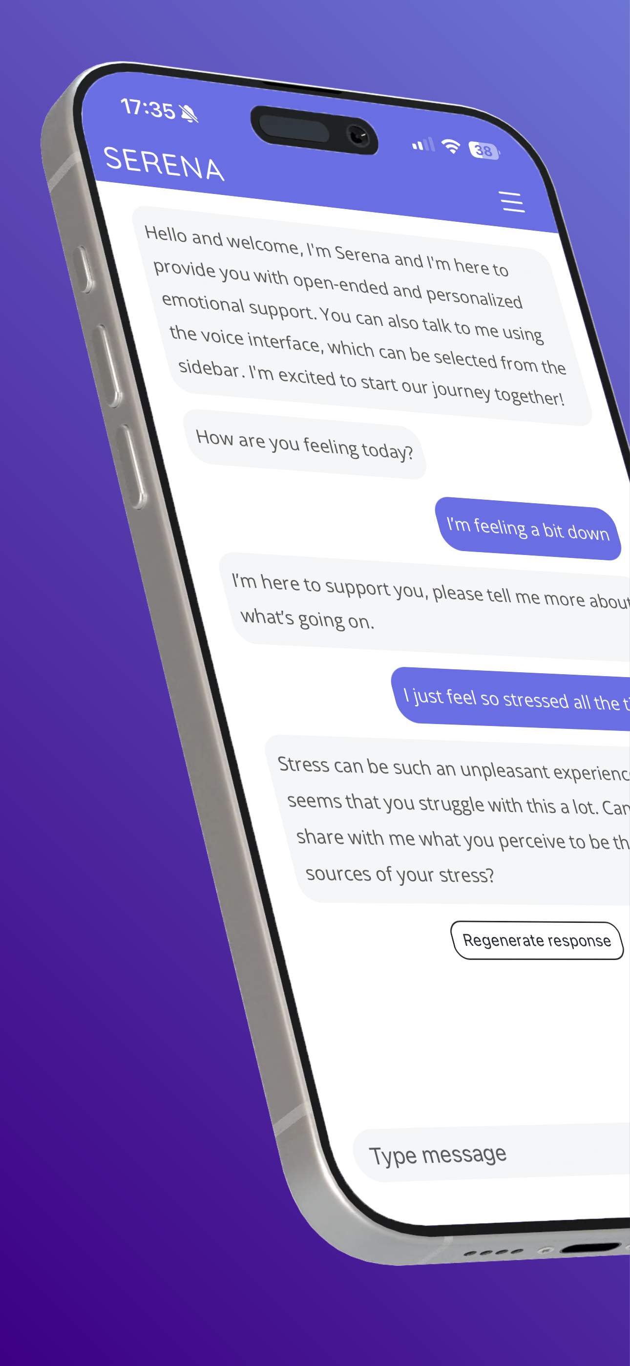 Serena: AI Emotional Support