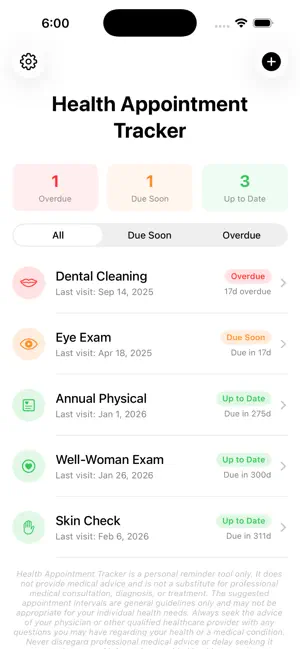Health Appointment Tracker screenshot 2
