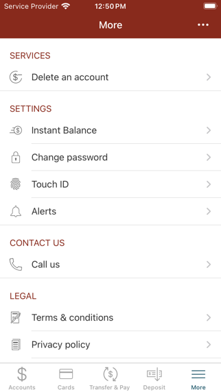 Millyard Bank Mobile Banking Screenshot
